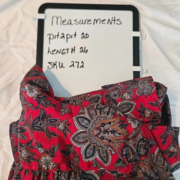 Paisley bow tie Blouse Alfred Dunner Size 14 - Picture 8 of 8